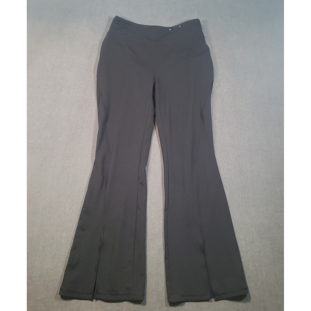 SO Flare Legging Womens XL Black High Rise Front Slit The Sporty Yoga Pants